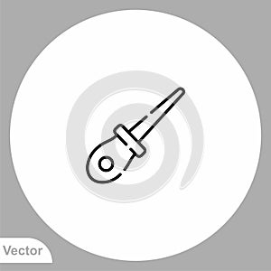 Awl vector icon sign symbol