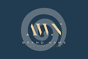 AWN abstract letter logo design