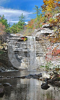 Awosting Falls In Autumn photo