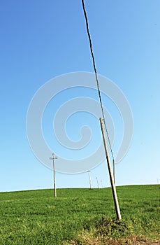 Awry pole