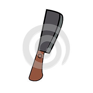 Ax icon on a white background. Vector illustration