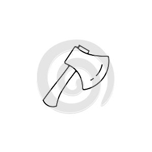 ax thin line icon. ax tool linear outline icon