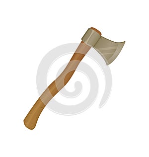Ax Tool with Sharp Razor, Instrument of Lumberjack