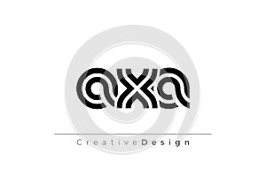 AXA Creative Unique Modern Letter Logo Design
