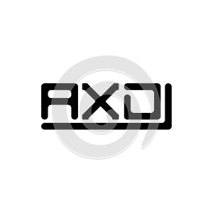 AXD letter logo creative design with vector graphic,