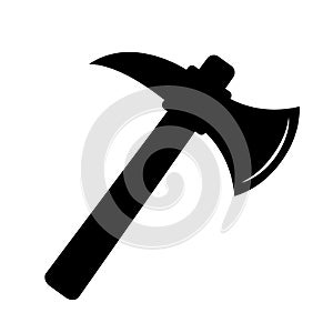 Axe black silhouette icon