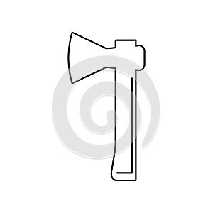 Axe icon. Element of Constraction tools for mobile concept and web apps icon. Outline, thin line icon for website design and