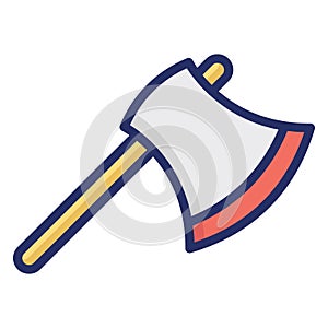 Axe Isolated Vector icon which can easily modify or edit