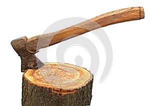 Axe and log