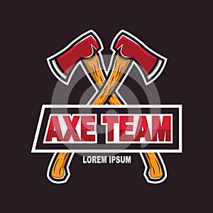 Axe logo for sport team