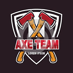 Axe logo for sport team