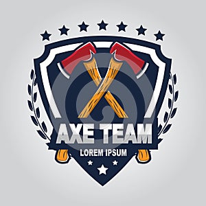 Axe logo for sport team