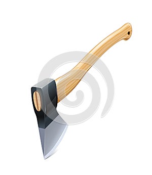 Axe. Manual tool for chop wood