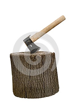 Axe and stump