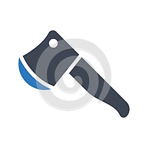 Axe tool flat vector icon