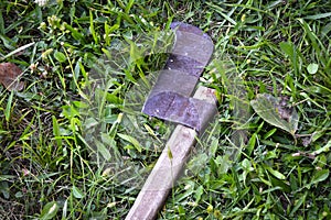 An axe used to cut thin branches