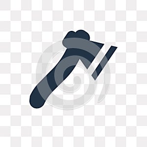 Axe vector icon isolated on transparent background, Axe transpa