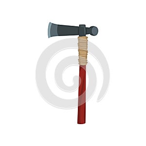 Axe weapon of native American Indian vector Illustrationon a white background