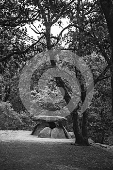 Axeitos dolmen, a prehistoric megalithic construction photo