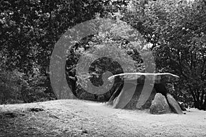 Axeitos dolmen, a prehistoric megalithic construction photo