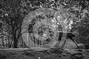 Axeitos dolmen, a prehistoric megalithic construction photo