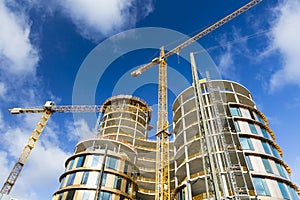 Axel Towers Construction Site in Copenhagen, Denmark