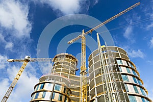 Axel Towers Construction Site in Copenhagen, Denmark