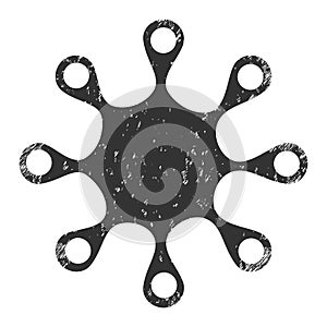 Axenic Microbe Grunge Icon Image