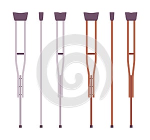 Axillary crutches set photo