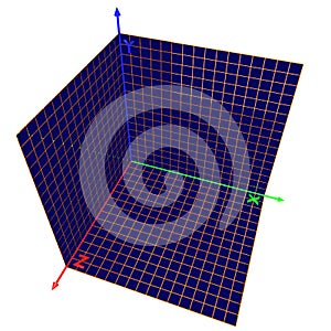 Axis of the coordinates photo