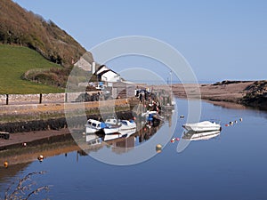 Axmouth harbour in Devon