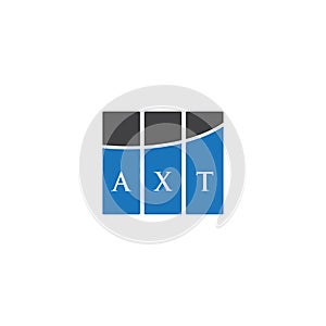 AXT letter logo design on black background. AXT creative initials letter logo concept. AXT letter design