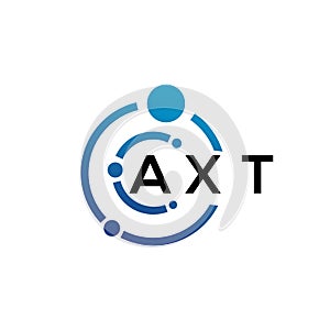 AXT letter logo design on black background. AXT creative initials letter logo concept. AXT letter design