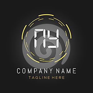 AY Logo Design vector .