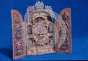 Ayacucho, Peru : A traditional \'Retablo\', a typical historical 17 century Peruvian handicraft from the Ayacucho region photo