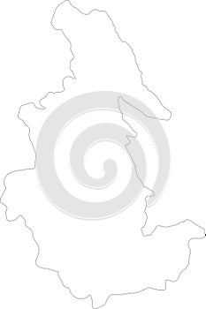 Ayacucho Peru outline map photo