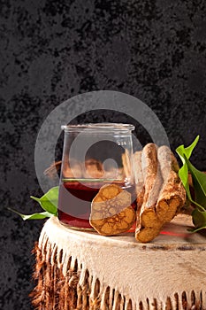 Ayahuasca plant background.