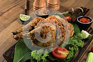 Ayam Betutu. Balinese Roast Chicken Stuffed with Cassava Leaves