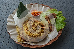 Ayam Penyet Traditional Indonesian fried chicken