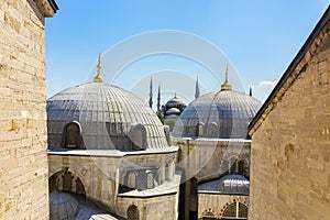 Ayasofya dome and sultanahmet mosque
