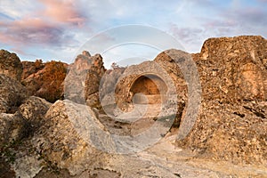 Ayazini cave church and National Park in Afyon, Turkey