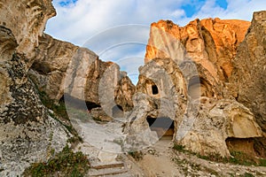 Ayazini cave church and National Park in Afyon, Turkey