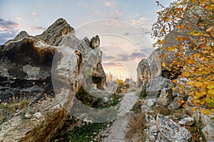 Ayazini cave church and National Park in Afyon, Turkey