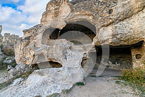 Ayazini cave church and National Park in Afyon, Turkey