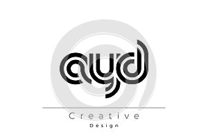 AYD Creative Unique Modern Letter Logo Design