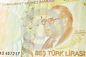 Aydin Sayili on Turkish Banknote