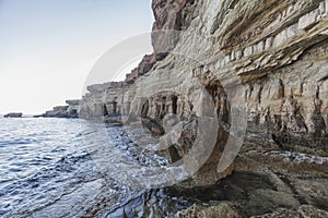 Ayia Napa, Cyprus. Sea caves of Cavo Greco Cape.