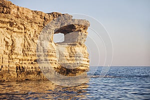 Ayia Napa, Cyprus. Sea caves of Cavo Greco Cape.