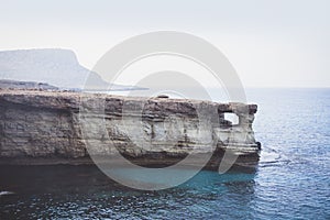 Ayia Napa, Cyprus. Sea caves of Cavo Greco Cape.