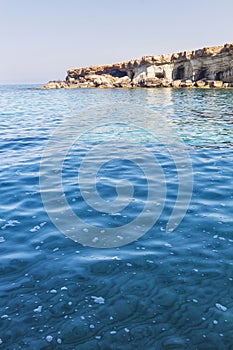 Ayia Napa, Cyprus. Sea caves of Cavo Greco Cape.